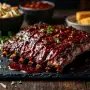 Costillas de cerdo ahumadas al estilo BBQ